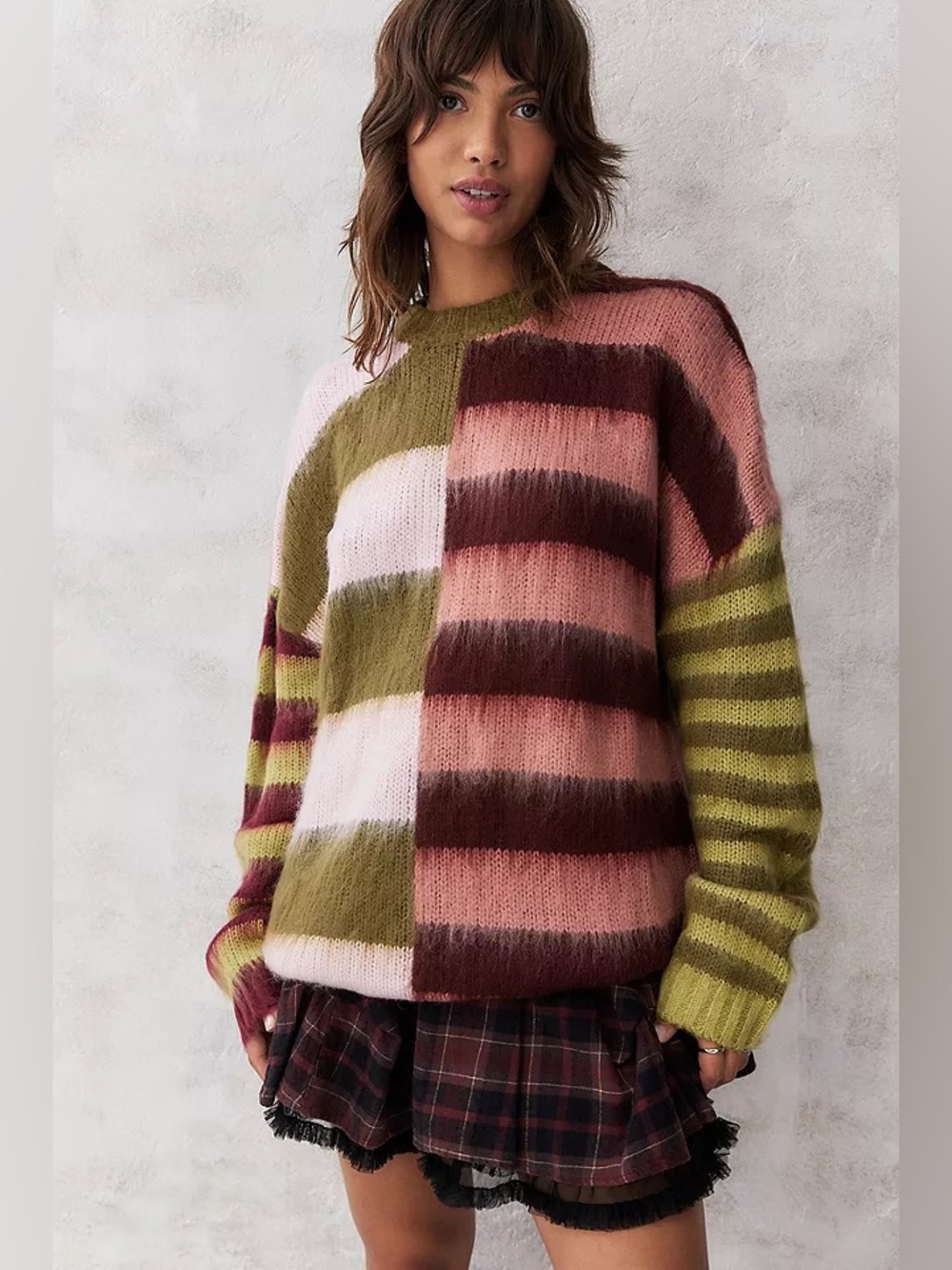 Ragged Priest Oversized Stripe Knit Jumper